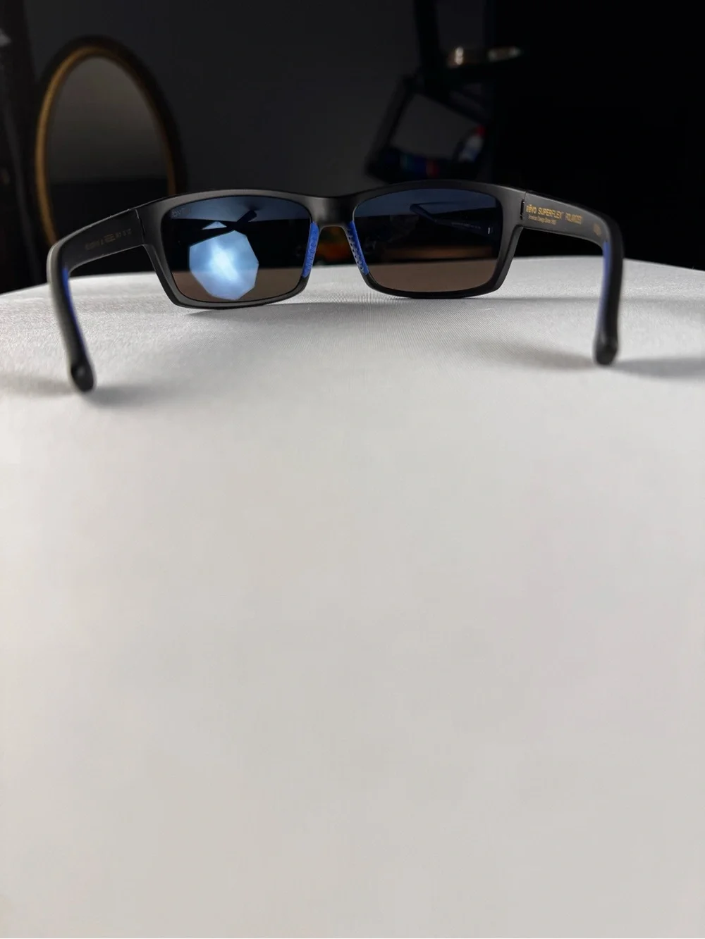 NEW! REVO RE 1137N REBEL Polarized 01BL Matte Black/ Crystal Blue Water Lenses